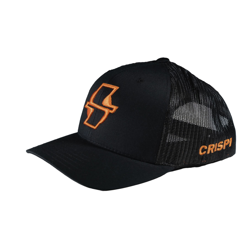 Crispi Black Mesh-Back Hüte Schwarz Orange | CZO928567