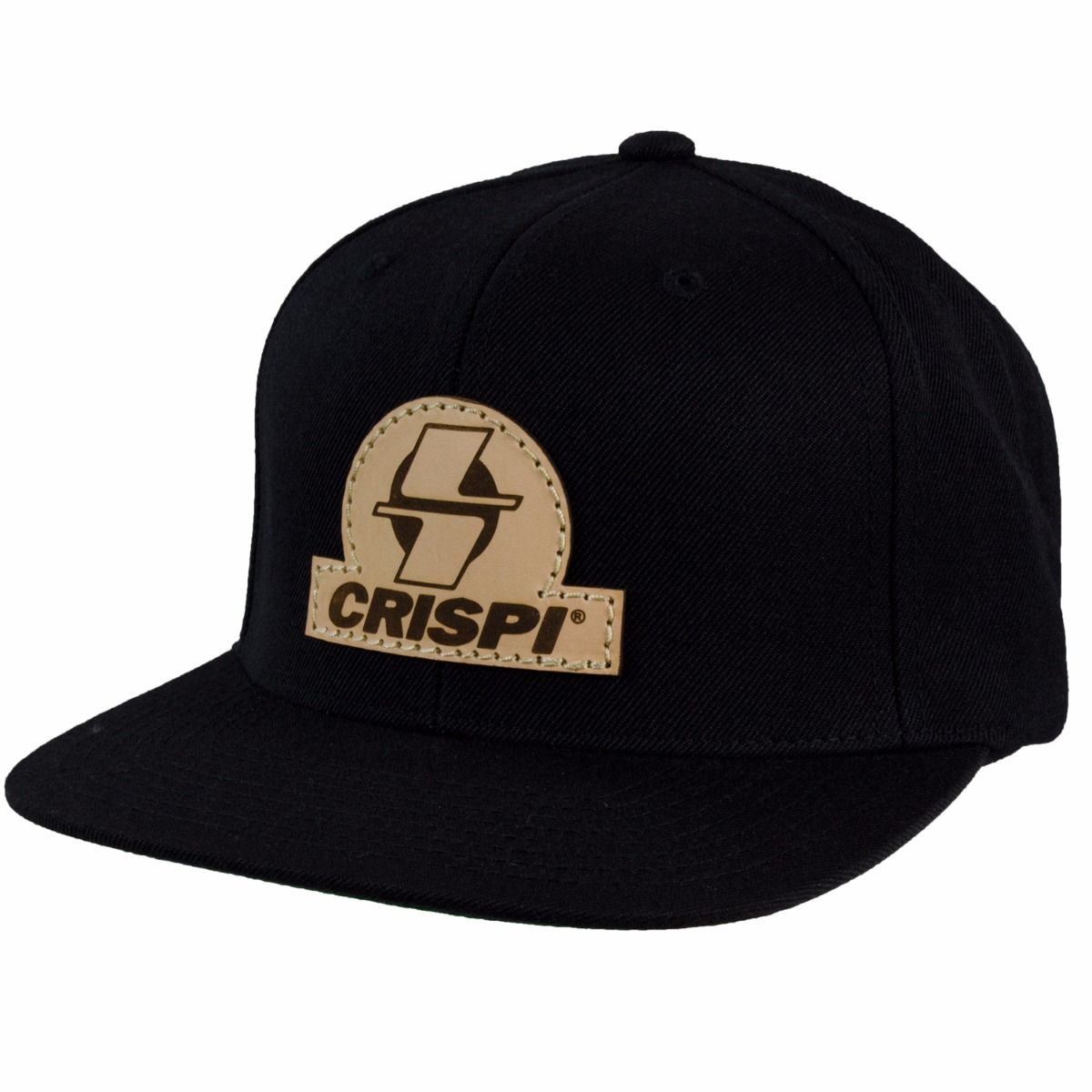 Crispi Leder Patch Klassische Hüte Schwarz | SRT904582