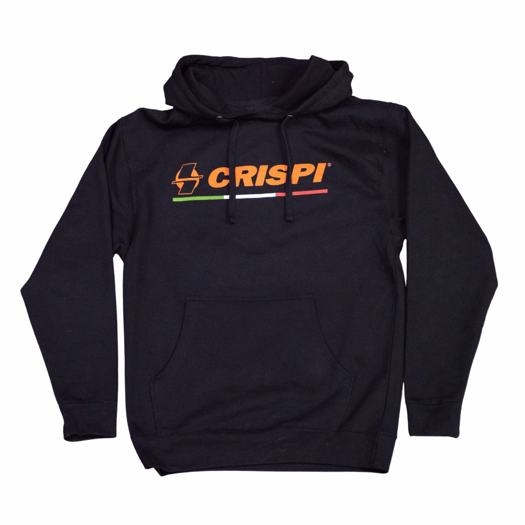 Crispi Italy Flag Hoodie Schwarz | REB978163