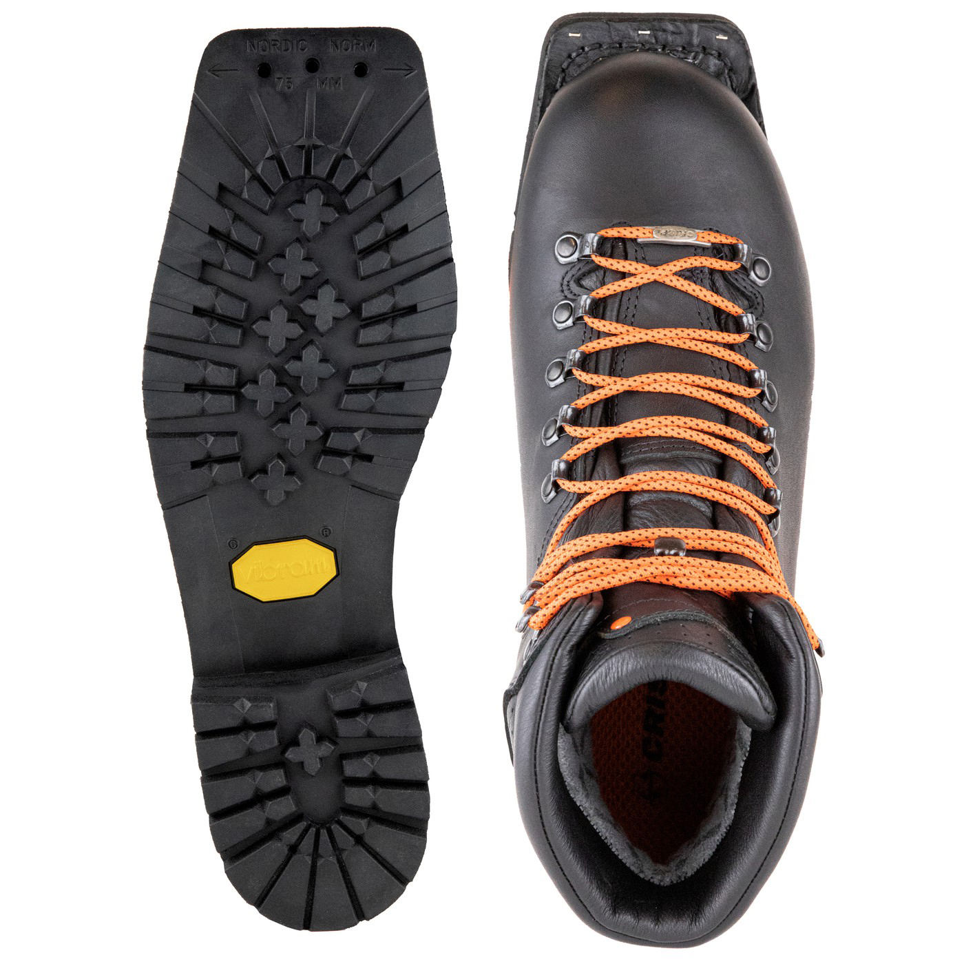 Crispi Svartisen 75 MM Skistiefel Schwarz | YPK065478